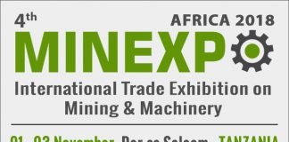 04th MINEXPO TANZANIA: 01st – 03rd Nov. 2018, Dar es Salaam, Tanzania