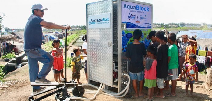 ​Planet Water ​AquaBlock ​located in a ​relocation camp ​in Lombok, ​Indonesia