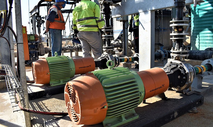 Nafasi Water Grundfos pump in new slaker Pumps