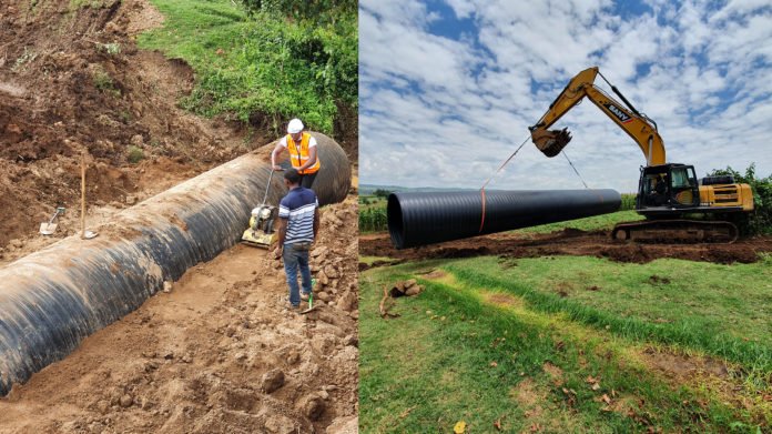 Megapipes deploys HDPE culvert for road construction in Kenya