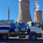Werner Pumps vacuum trucks at South African power station