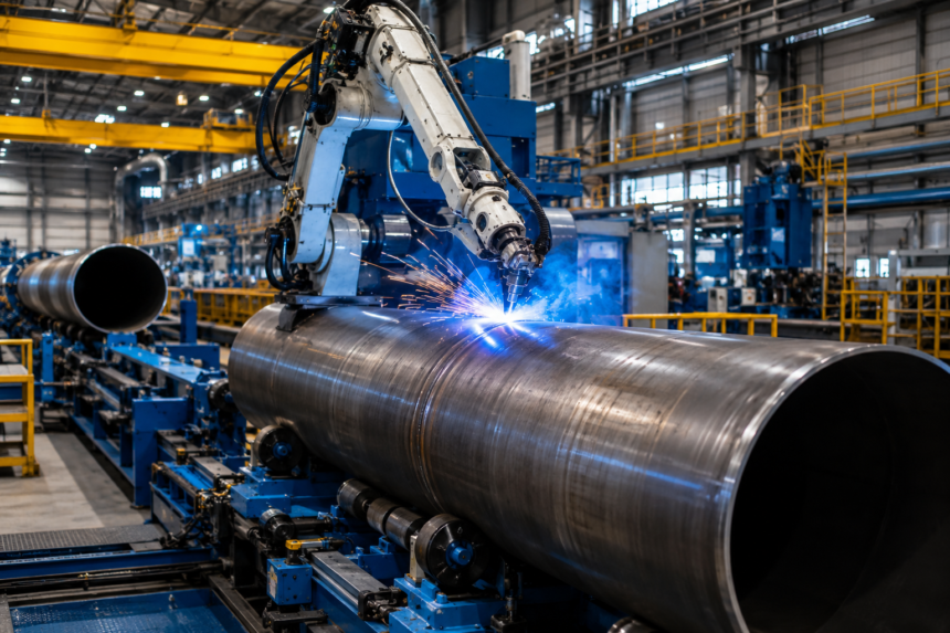 How Robotics Is Revolutionizing Large-Diameter Pipe Manufacturing in 2026